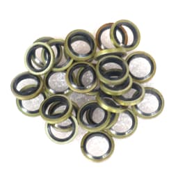 20 Pcs M8 M10 Banjo Bolt Oil Drain Screw Sealing Washer Gaskets for Motorcycle Hydraulic Clutch Brake Pump Brake Hose Caliper