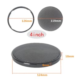 1/2/3/4/5/6 Inch Black Car Speaker Grill Mesh Round Horn Protective Cover Circle Enclosure Net DIY Decorative Accessories