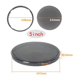1/2/3/4/5/6 Inch Black Car Speaker Grill Mesh Round Horn Protective Cover Circle Enclosure Net DIY Decorative Accessories