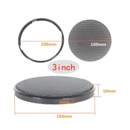 1/2/3/4/5/6 Inch Black Car Speaker Grill Mesh Round Horn Protective Cover Circle Enclosure Net DIY Decorative Accessories