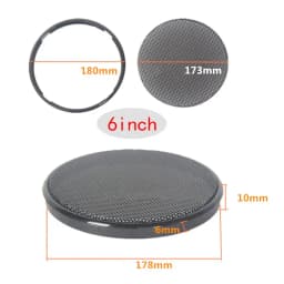 1/2/3/4/5/6 Inch Black Car Speaker Grill Mesh Round Horn Protective Cover Circle Enclosure Net DIY Decorative Accessories