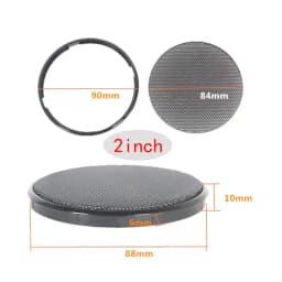 1/2/3/4/5/6 Inch Black Car Speaker Grill Mesh Round Horn Protective Cover Circle Enclosure Net DIY Decorative Accessories