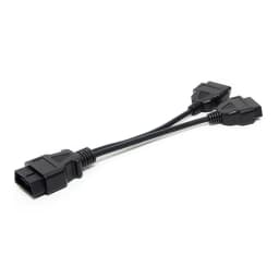 OBD2 Extension Cable 30CM Splitter Male to Dual Female Y 1-2 OBD OBD2 16 Pin Cable Adapter Diagnostis Cable Straight J1962 Male