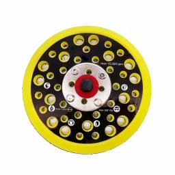 5 inch 125mm 44 Holes Sander Backing Pad Hook&Loop Sanding Pads with 5/16-24T Thread Dust Free Sanding Disc Holder for MIRKA