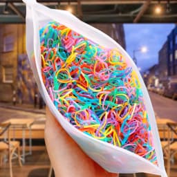4000PCS Disposable Elastic Hair Bands Cute Girls Hair Tie Gum For Ponytail Holder Hair Weaving tools Accessories Headdress