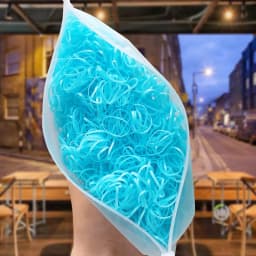 4000PCS Disposable Elastic Hair Bands Cute Girls Hair Tie Gum For Ponytail Holder Hair Weaving tools Accessories Headdress