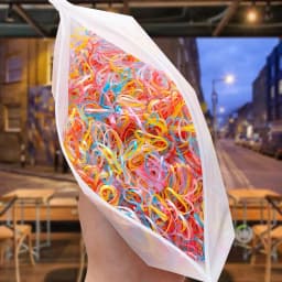 4000PCS Disposable Elastic Hair Bands Cute Girls Hair Tie Gum For Ponytail Holder Hair Weaving tools Accessories Headdress
