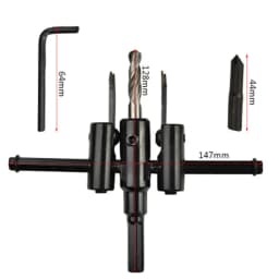 30-120/200/300mm Adjustable Circle Hole Cutter Wood Drywall Drill Bit Saw Round Cutting Blade Aircraft Type DIY Tool