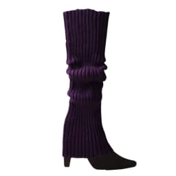 Women 80s Fluorescent Colored Knit Leg Warmers Ribbed Footless Socks Stockings Halloween Accessories