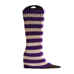 Women 80s Fluorescent Colored Knit Leg Warmers Ribbed Footless Socks Stockings Halloween Accessories