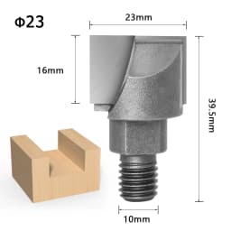 1pcs 10MM Shank CNC Cleaning Bottom Router Bit Woodworking Tools Two Screw Thread Cutter Lock Milling Cutter