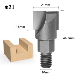 1pcs 10MM Shank CNC Cleaning Bottom Router Bit Woodworking Tools Two Screw Thread Cutter Lock Milling Cutter