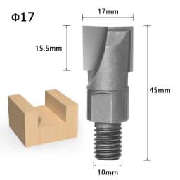 1pcs 10MM Shank CNC Cleaning Bottom Router Bit Woodworking Tools Two Screw Thread Cutter Lock Milling Cutter