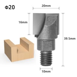 1pcs 10MM Shank CNC Cleaning Bottom Router Bit Woodworking Tools Two Screw Thread Cutter Lock Milling Cutter