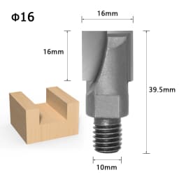 1pcs 10MM Shank CNC Cleaning Bottom Router Bit Woodworking Tools Two Screw Thread Cutter Lock Milling Cutter