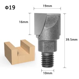 1pcs 10MM Shank CNC Cleaning Bottom Router Bit Woodworking Tools Two Screw Thread Cutter Lock Milling Cutter