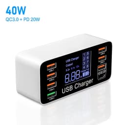 60W Quick Charge QC 3.0 4.0 USB Charger Adapter USB C Charger Phone Tablet Fast Charger For iPhone 12 Pro Xiaomi Huawei Samsung