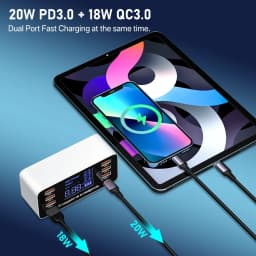 60W Quick Charge QC 3.0 4.0 USB Charger Adapter USB C Charger Phone Tablet Fast Charger For iPhone 12 Pro Xiaomi Huawei Samsung