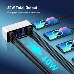 60W Quick Charge QC 3.0 4.0 USB Charger Adapter USB C Charger Phone Tablet Fast Charger For iPhone 12 Pro Xiaomi Huawei Samsung