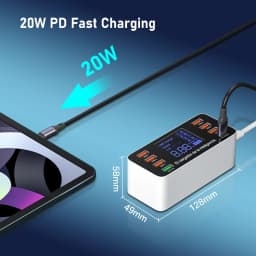 60W Quick Charge QC 3.0 4.0 USB Charger Adapter USB C Charger Phone Tablet Fast Charger For iPhone 12 Pro Xiaomi Huawei Samsung