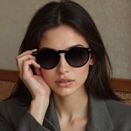 Retro Round Sunglasses Men Women Fashion Small Polarized Sun Glasses For Male Female Literary Vintage Shades Driving Eyeglasses