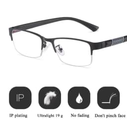 Men Reading Glasses Retro Business Hyperopia Glasses Anti Blue Light Reading Glasses 0 +1.0 To +4.0 Glasses