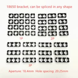 10/20/50/100PCS 18650 Battery Holder Safety Anti Vibration Holder Bracket Li-ion Cell Holder Cylindrical Plastic Case