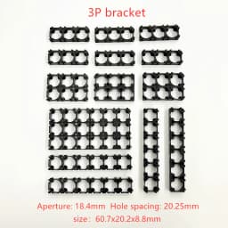 10/20/50/100PCS 18650 Battery Holder Safety Anti Vibration Holder Bracket Li-ion Cell Holder Cylindrical Plastic Case