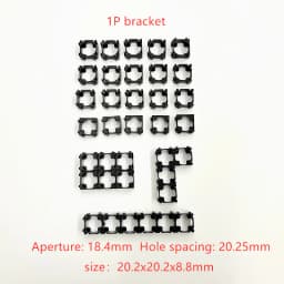 10/20/50/100PCS 18650 Battery Holder Safety Anti Vibration Holder Bracket Li-ion Cell Holder Cylindrical Plastic Case