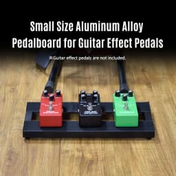 Guitar Effect Pedal Board Guitar Pedalboard Aluminum Alloy Pedalboard 15×4.9 Inch with Carrying Bag Effect Pedal Plate