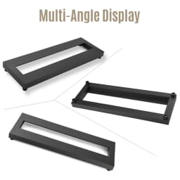 Guitar Effect Pedal Board Guitar Pedalboard Aluminum Alloy Pedalboard 15×4.9 Inch with Carrying Bag Effect Pedal Plate