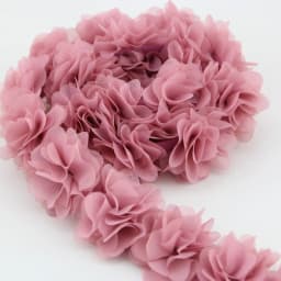 (1 Meter) Chiffon Lace Fabric Webbing Decoration Flower Gift Ribbons Crafts Non-Woven Fabrics Base