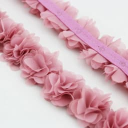(1 Meter) Chiffon Lace Fabric Webbing Decoration Flower Gift Ribbons Crafts Non-Woven Fabrics Base