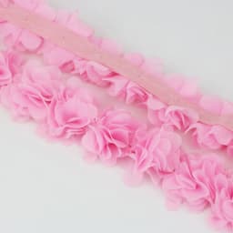 (1 Meter) Chiffon Lace Fabric Webbing Decoration Flower Gift Ribbons Crafts Non-Woven Fabrics Base