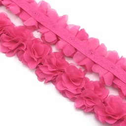 (1 Meter) Chiffon Lace Fabric Webbing Decoration Flower Gift Ribbons Crafts Non-Woven Fabrics Base