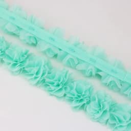 (1 Meter) Chiffon Lace Fabric Webbing Decoration Flower Gift Ribbons Crafts Non-Woven Fabrics Base