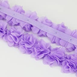(1 Meter) Chiffon Lace Fabric Webbing Decoration Flower Gift Ribbons Crafts Non-Woven Fabrics Base
