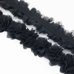 (1 Meter) Chiffon Lace Fabric Webbing Decoration Flower Gift Ribbons Crafts Non-Woven Fabrics Base