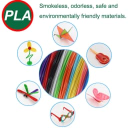 PLA Filament Diameter 1.75mm Color 3D Printing Material for 3D Pen, 10/20/30 Colors, 100M 150M 200M, Colorless, Odorless and Saf