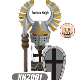 Medieval Knight Serie Figures Building Blocks Warrior Soldiers Guards Lion Heart Hospital Teutonic Knight Battle Pastor Kid Gift