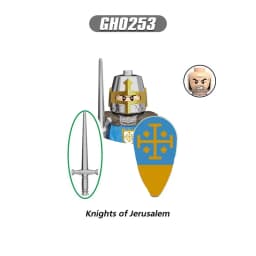 Medieval Knight Serie Figures Building Blocks Warrior Soldiers Guards Lion Heart Hospital Teutonic Knight Battle Pastor Kid Gift