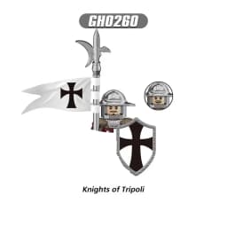 Medieval Knight Serie Figures Building Blocks Warrior Soldiers Guards Lion Heart Hospital Teutonic Knight Battle Pastor Kid Gift
