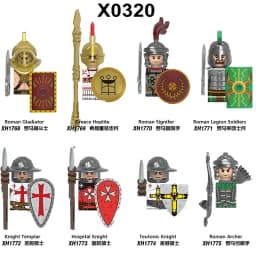 Medieval Knight Serie Figures Building Blocks Warrior Soldiers Guards Lion Heart Hospital Teutonic Knight Battle Pastor Kid Gift