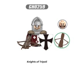 Medieval Knight Serie Figures Building Blocks Warrior Soldiers Guards Lion Heart Hospital Teutonic Knight Battle Pastor Kid Gift