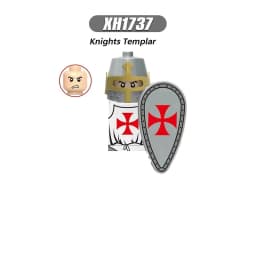 Medieval Knight Serie Figures Building Blocks Warrior Soldiers Guards Lion Heart Hospital Teutonic Knight Battle Pastor Kid Gift