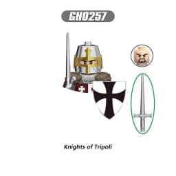 Medieval Knight Serie Figures Building Blocks Warrior Soldiers Guards Lion Heart Hospital Teutonic Knight Battle Pastor Kid Gift