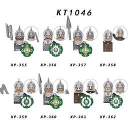 Medieval Knight Serie Figures Building Blocks Warrior Soldiers Guards Lion Heart Hospital Teutonic Knight Battle Pastor Kid Gift