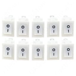 5/10Pcs Push Button Switch 10x15mm SPST 2Pin 3A 250V KCD11 Snap-in On/Off Rocker Switch 10MM*15MM Black Red and White