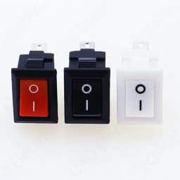 5/10Pcs Push Button Switch 10x15mm SPST 2Pin 3A 250V KCD11 Snap-in On/Off Rocker Switch 10MM*15MM Black Red and White