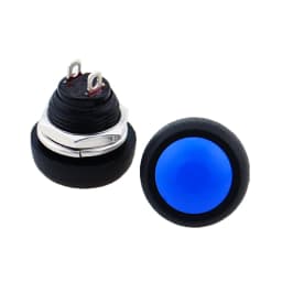 6Pcs PBS-33b 2Pin Mini Switch 12mm 12V 1A Waterproof momentary Push button Switch since the reset Non-locking